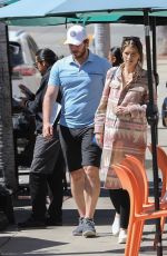 Pregnant KATHERINE SCHWARZENEGGER and Chris Pratt Out in Pacific Palisades 03/11/2022