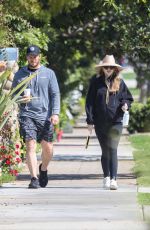 Pregnant KATHERINE SCHWARZENEGGER Out in Pacific Palisades 03/30/2022