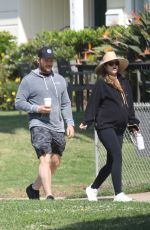 Pregnant KATHERINE SCHWARZENEGGER Out in Pacific Palisades 03/30/2022