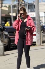 Pregnant KATHERINE SCHWARZENEGGER Out to Breakfast in Los Angeles 03/18/2022