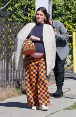 Pregnant LAUREN PARSEKIAN Out for Lunch in Los Angeles 03/06/2022