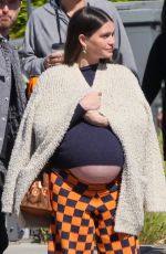 Pregnant LAUREN PARSEKIAN Out for Lunch in Los Angeles 03/06/2022