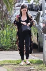 Pregnant LAUREN PARSEKIAN Out for Lunch in Los Feliz 03/04/2022
