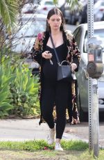 Pregnant LAUREN PARSEKIAN Out for Lunch in Los Feliz 03/04/2022
