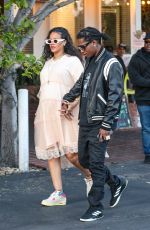 Pregnant RIHANNA and A$AP Rocky at Mauros