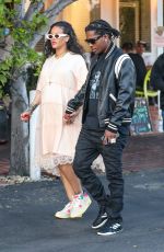 Pregnant RIHANNA and A$AP Rocky at Mauros