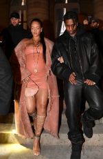 Pregnant RIHANNA at Off-White Fashion Show in Paris 02/28/2022