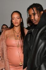 Pregnant RIHANNA at Off-White Fashion Show in Paris 02/28/2022