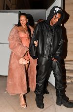 Pregnant RIHANNA at Off-White Fashion Show in Paris 02/28/2022