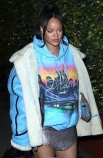 Pregnant RIHANNA Out for Dinner at Giorgio Baldi in Santa Monica 03/15/2022
