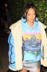 Pregnant RIHANNA Out for Dinner at Giorgio Baldi in Santa Monica 03/15/2022