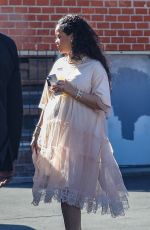 Pregnant RIHANNA Shopping at Tesoro Gift Shop in Los Angeles 03/23/2022