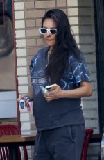 Pregnant SHAY MITCHELL Out for Lunch at Little Dom