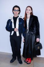 Pregnant SOPHIE TURNER and Joe Jonas at Louis Vuitton Show at Paris Fashion Week 03/07/2022