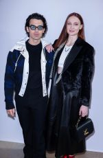 Pregnant SOPHIE TURNER and Joe Jonas at Louis Vuitton Show at Paris Fashion Week 03/07/2022