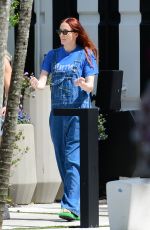 Pregnant SOPHIE TURNER Out and About in Miami 02/28/2022