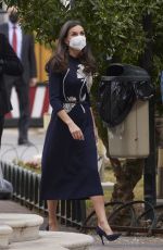 QUEEN LETIZIA OF SPAIN Out in Malaga for Princess of Girona Foundation 03/07/2022