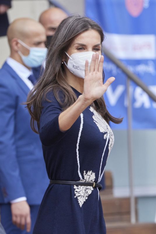 QUEEN LETIZIA OF SPAIN Out in Malaga for Princess of Girona Foundation 03/07/2022