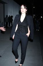 RACHEL BROSNAHAN Arrives at Ralph Lauren Fashion Show at MOMA in New York 03/22/2022