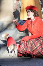 RACHEL BROSNAHAN on the Set of The Marvelous Mrs Maisel in Central Park in New York 03/22/2022