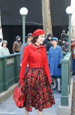RACHEL BROSNAHAN on the Set of The Marvelous Mrs Maisel in Central Park in New York 03/22/2022