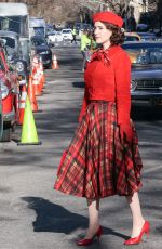RACHEL BROSNAHAN on the Set of The Marvelous Mrs Maisel in Central Park in New York 03/22/2022