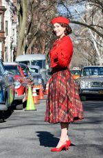 RACHEL BROSNAHAN on the Set of The Marvelous Mrs Maisel in Central Park in New York 03/22/2022