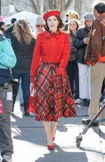 RACHEL BROSNAHAN on the Set of The Marvelous Mrs Maisel in Central Park in New York 03/22/2022