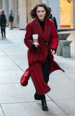 RACHEL BROSNAHAN on the Set of The Marvelous Mrs Maisel in New York 03/11/2022