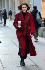 RACHEL BROSNAHAN on the Set of The Marvelous Mrs Maisel in New York 03/11/2022