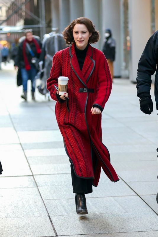 RACHEL BROSNAHAN on the Set of The Marvelous Mrs Maisel in New York 03/11/2022