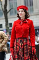 RACHEL BROSNAHAN on the Set of The Marvelous Mrs. Maisel in New York 03/29/2022