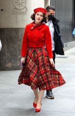 RACHEL BROSNAHAN on the Set of The Marvelous Mrs. Maisel in New York 03/29/2022