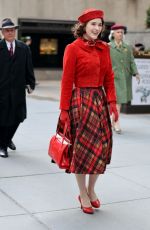 RACHEL BROSNAHAN on the Set of The Marvelous Mrs. Maisel in New York 03/29/2022