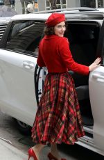 RACHEL BROSNAHAN on the Set of The Marvelous Mrs. Maisel in New York 03/29/2022