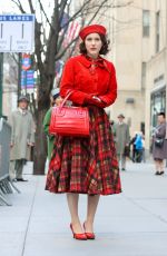 RACHEL BROSNAHAN on the Set of The Marvelous Mrs. Maisel in New York 03/29/2022