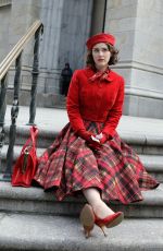 RACHEL BROSNAHAN on the Set of The Marvelous Mrs. Maisel in New York 03/29/2022
