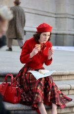 RACHEL BROSNAHAN on the Set of The Marvelous Mrs. Maisel in New York 03/29/2022