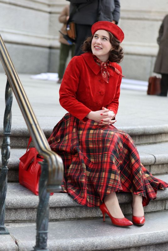 RACHEL BROSNAHAN on the Set of The Marvelous Mrs. Maisel in New York 03/29/2022
