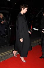 REBECCA HALL Arrives at BAFTA Nominations Party in London 03/12/2022