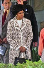 REGINA KING and Terrance Howard on the Set of Shirley in Los Angeles 03/28/2022