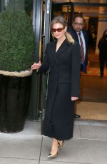 RENEE ZELLWEGER Heading to Tonight Show Starring Jimmy Fallon in New York 03/07/2022