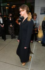 RENEE ZELLWEGER Heading to Tonight Show Starring Jimmy Fallon in New York 03/07/2022