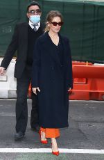 RENEE ZELLWEGER Leaves Today Show in New York 03/07/2022