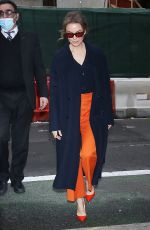 RENEE ZELLWEGER Leaves Today Show in New York 03/07/2022