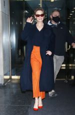 RENEE ZELLWEGER Leaves Today Show in New York 03/07/2022