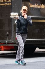 RENEE ZELLWEGER Out for Hot Coffees in New York 03/07/2022