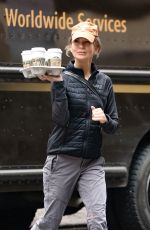 RENEE ZELLWEGER Out for Hot Coffees in New York 03/07/2022