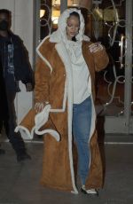 RIHANNA Shopping at Baby Dior on Avenue Montaigne in Paris 03/05/2022