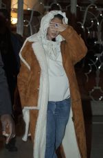 RIHANNA Shopping at Baby Dior on Avenue Montaigne in Paris 03/05/2022